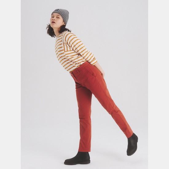 Aigle The Cotton Chino Pants Women Red ZA-71065